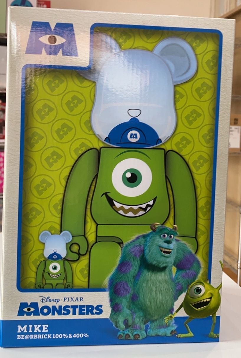 モンスターズ・インク be@rbrick 100％＆400％ サリー マイク 新品未使用】 BE@RBRICK MIKE ベアブリック モンスターズ・インク 100