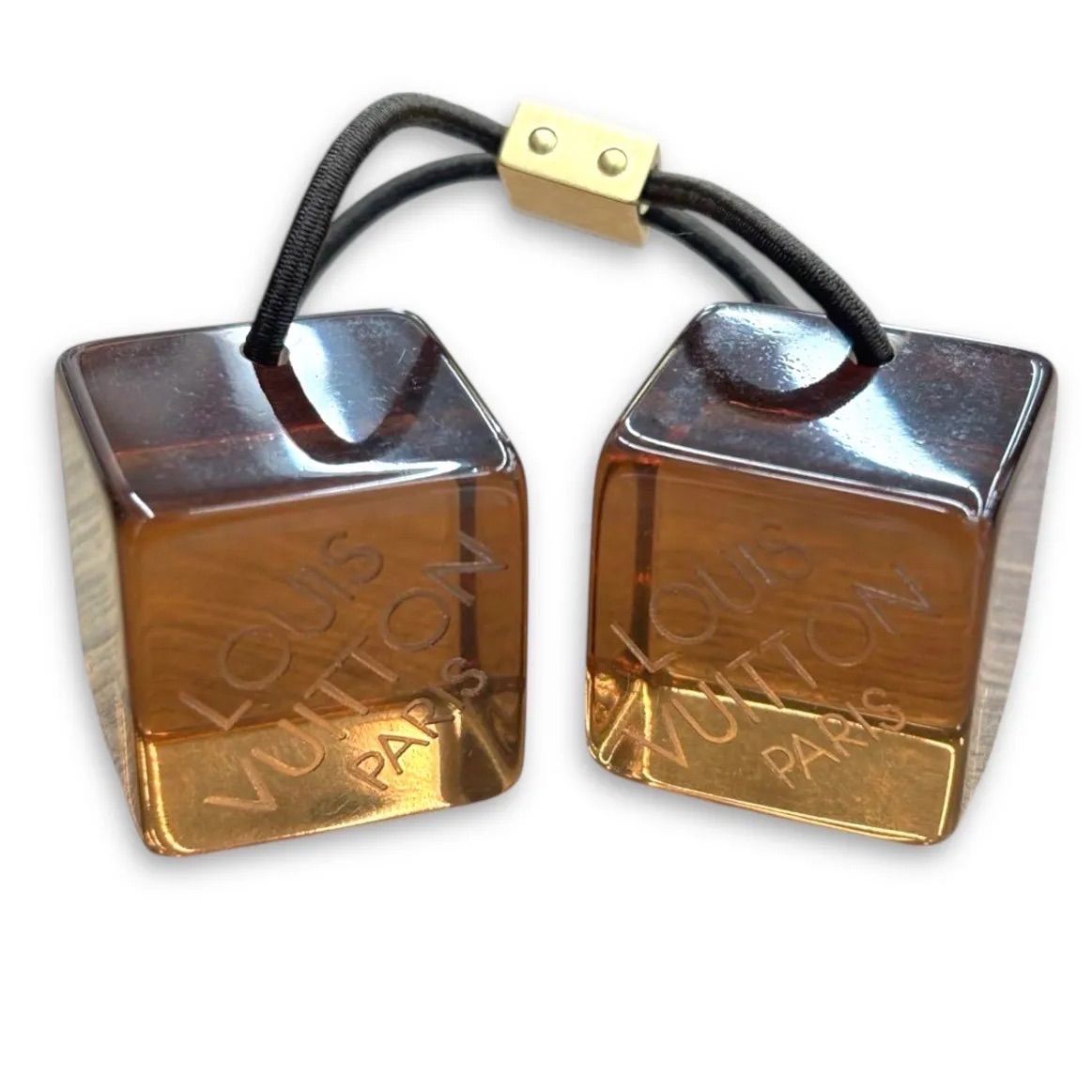 ルイヴィトン ヘアキューブ ヘアゴム ブラウン ２個セット 2092