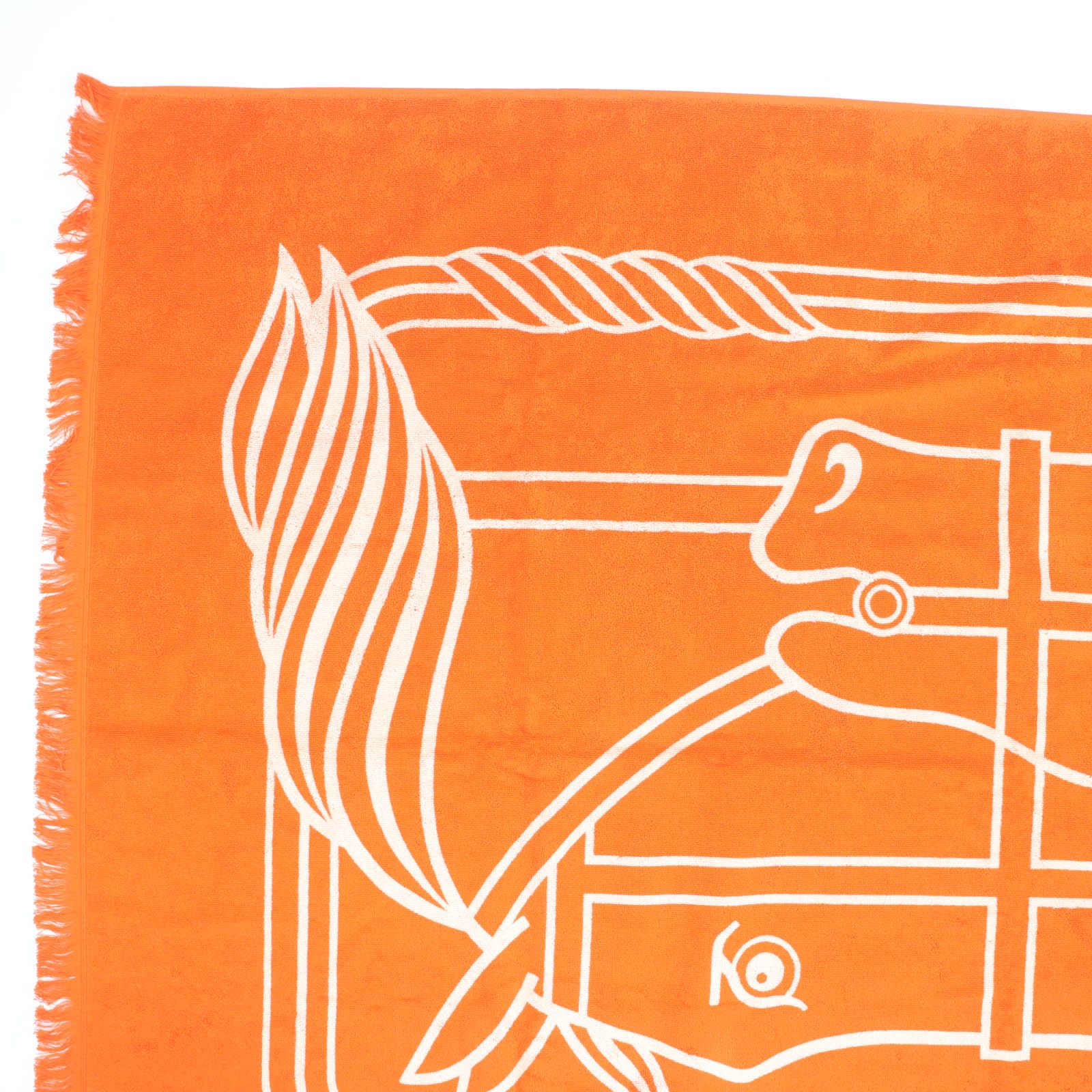 ♥品 HERMES エルメス 25SS ヨッティング タトゥ|カドリージュPM コットン100％ ジェラニウム バスタオル タオル フランス製 レディース