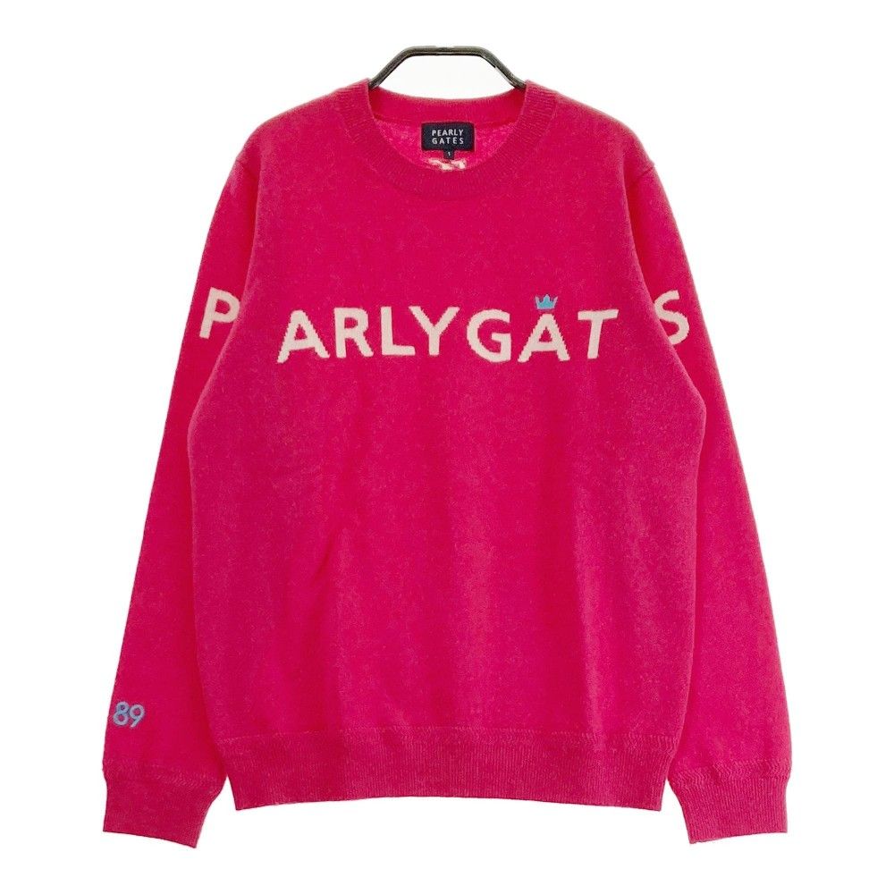 サイズ：1 PEARLY GATES パーリーゲイツ  カシミヤ ニット セーター  ピンク系 [240101372760] ゴルフウェア レディース ストスト