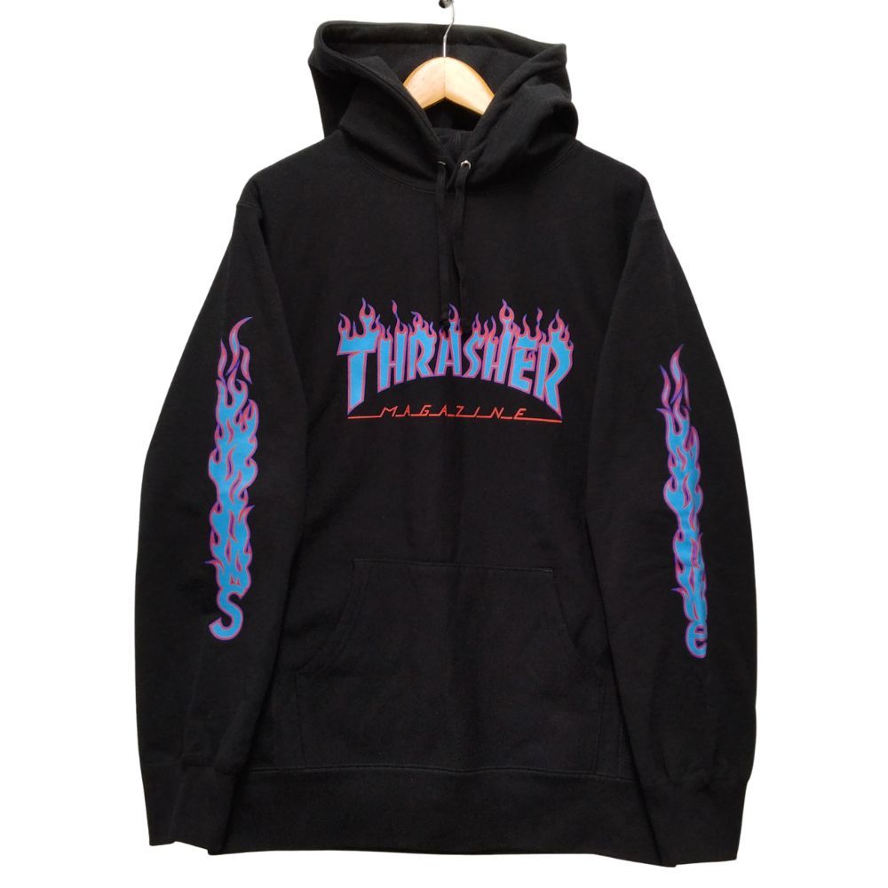 SUPREME シュプリーム THRASHER Hooded Sweatshirt スウェット パーカー ブラック サイズXL 正規品 / 40038