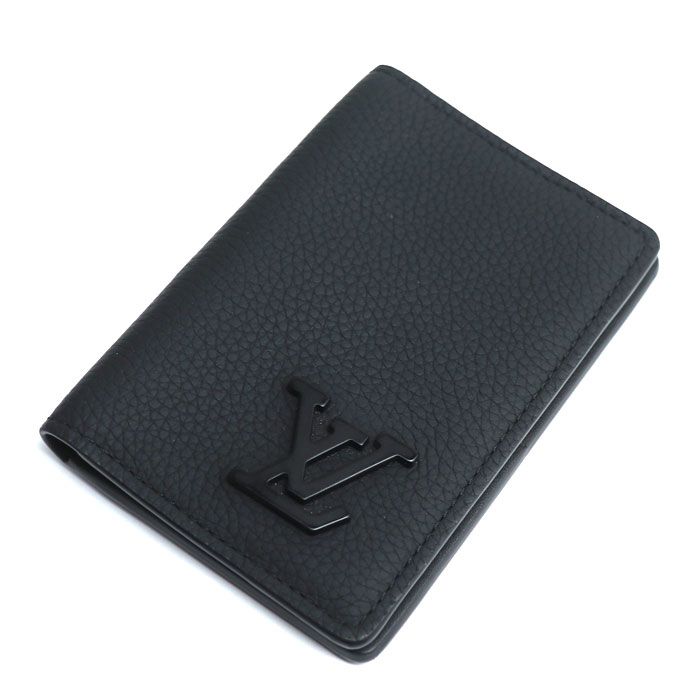 LOUIS VUITTON ルイ ヴィトン オーガナイザー･ドゥ ポッシュ カードケース LV アエログラム ブラック M69979 IC メンズ