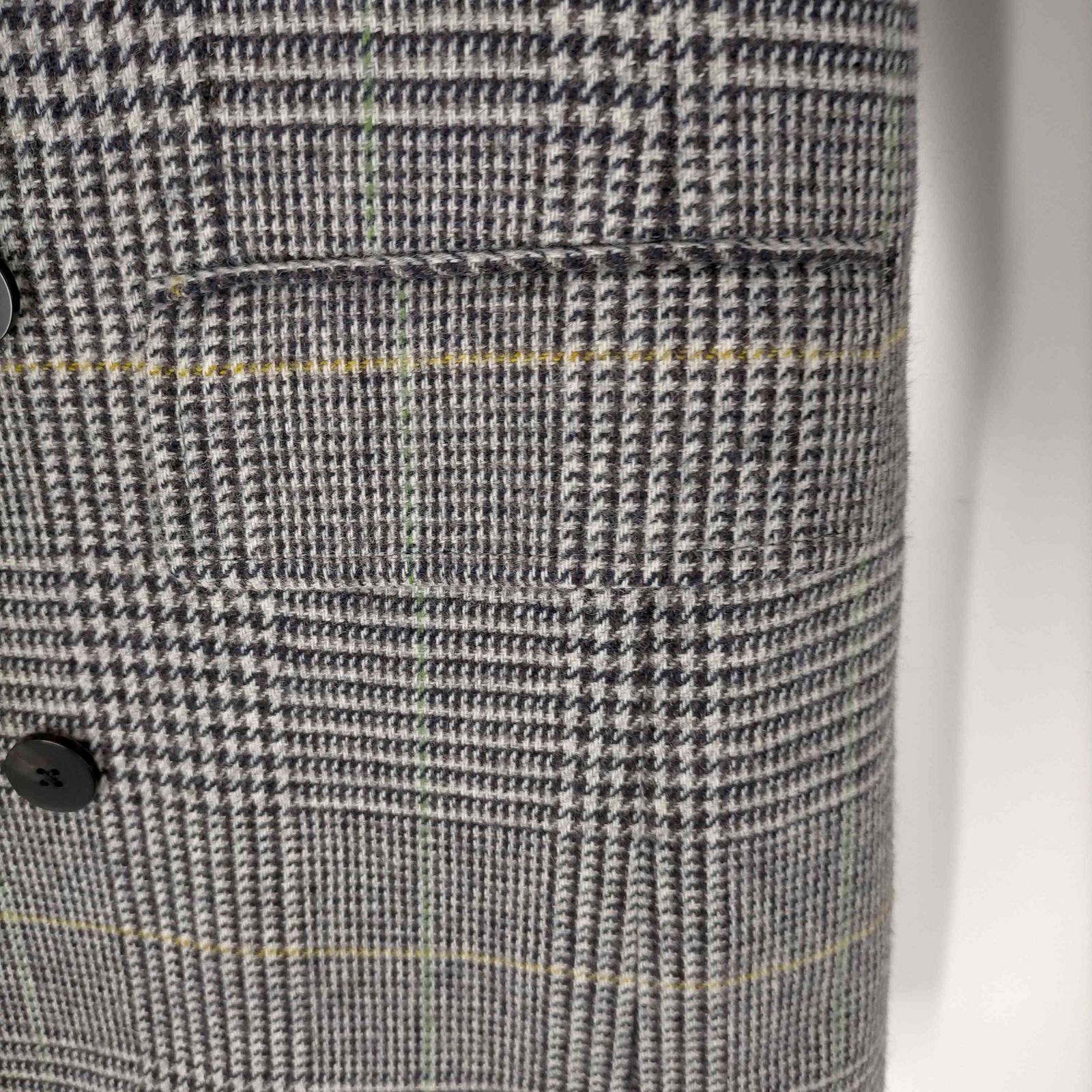 エディション Edition 21AW FOX FLANNEL TWEED CHECK ウール 6B チェックジャケット メンズ FREE - メルカリ