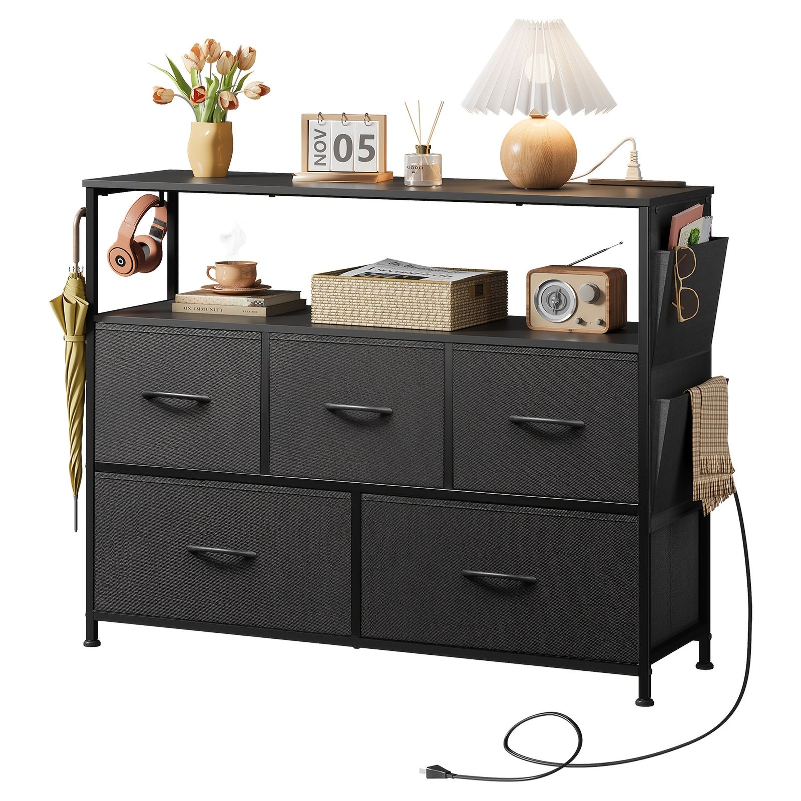 専用　追加希望品 ローカル - 最速配達: 1営業日WLIVE チェスト タンス 2段棚付き収納