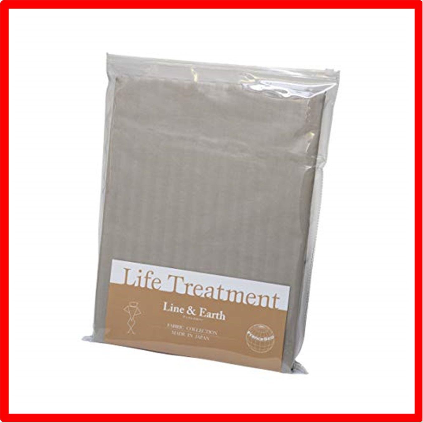 グレー_ダブル 140×195×35cm フランスベッド マットレスカバー グレー ダブル 140x195x35cm ライン-アース