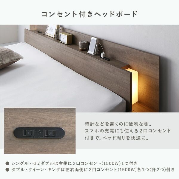 ボンネルコイルマットレス付き 宮付き