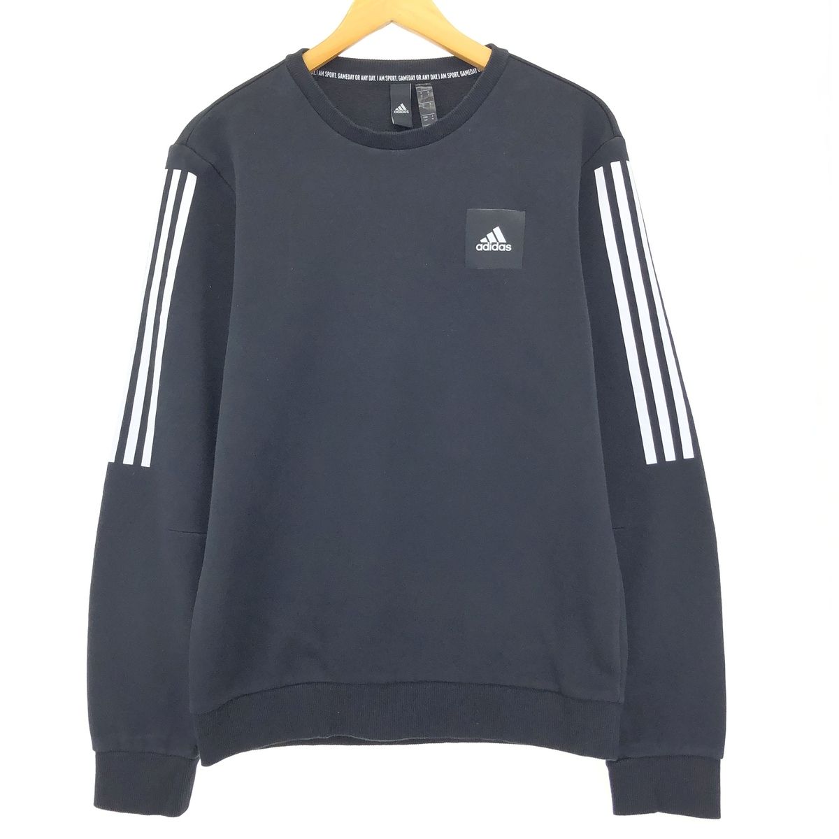 古着 アディダス adidas ワンポイントロゴスウェットシャツ トレーナー メンズS/eaa421725