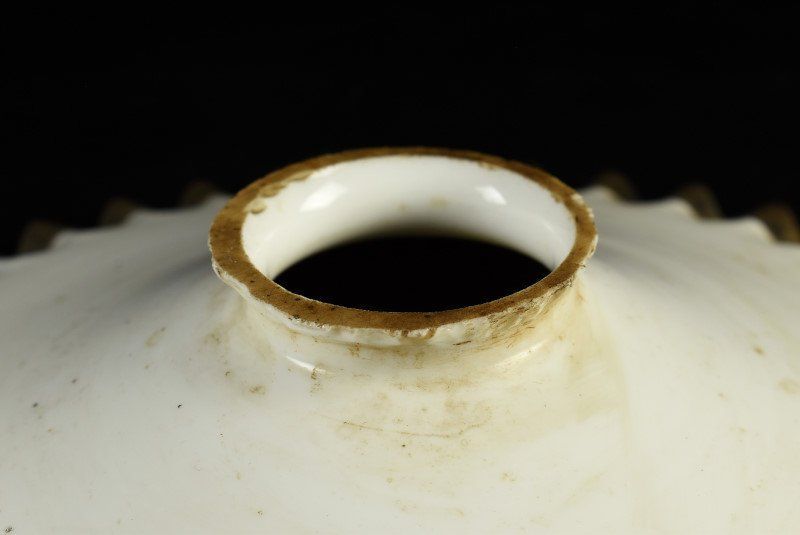 蔵A2408a レトロ 古いガラス電笠 ランプシェード