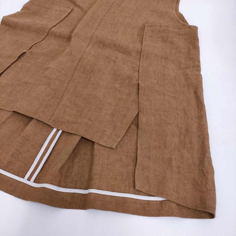 KEYCO 遠州織物 ノースリーブトップス 11816 サイズ38 リネン ブラウス  