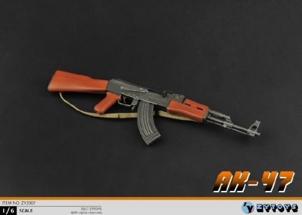 1/6 ZYTOYS ZY2007 1/6スケール AK47 固定ストックタイプ 1/6