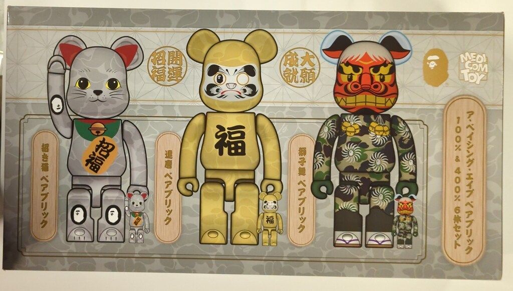 MEDICOMTOY BE RBRICK A BATHING APE ア ベイシング エイプ ベアブリック -400% 6体セット 100-400%