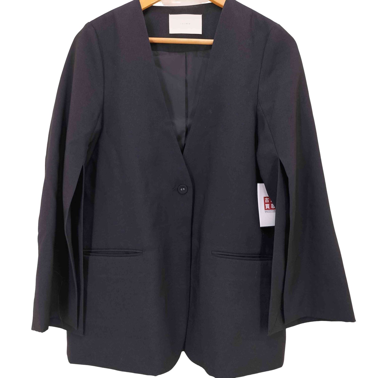 ローレン louren slit sleeve no collar jacket ノーカラースリーブスリットジャケット レディース FREE -  メルカリ