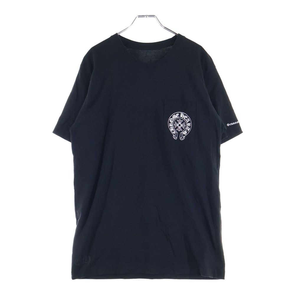 CHROME HEARTS クロムハーツ CHプラス バックホースシュー 半袖Tシャツ カットソー ブラック