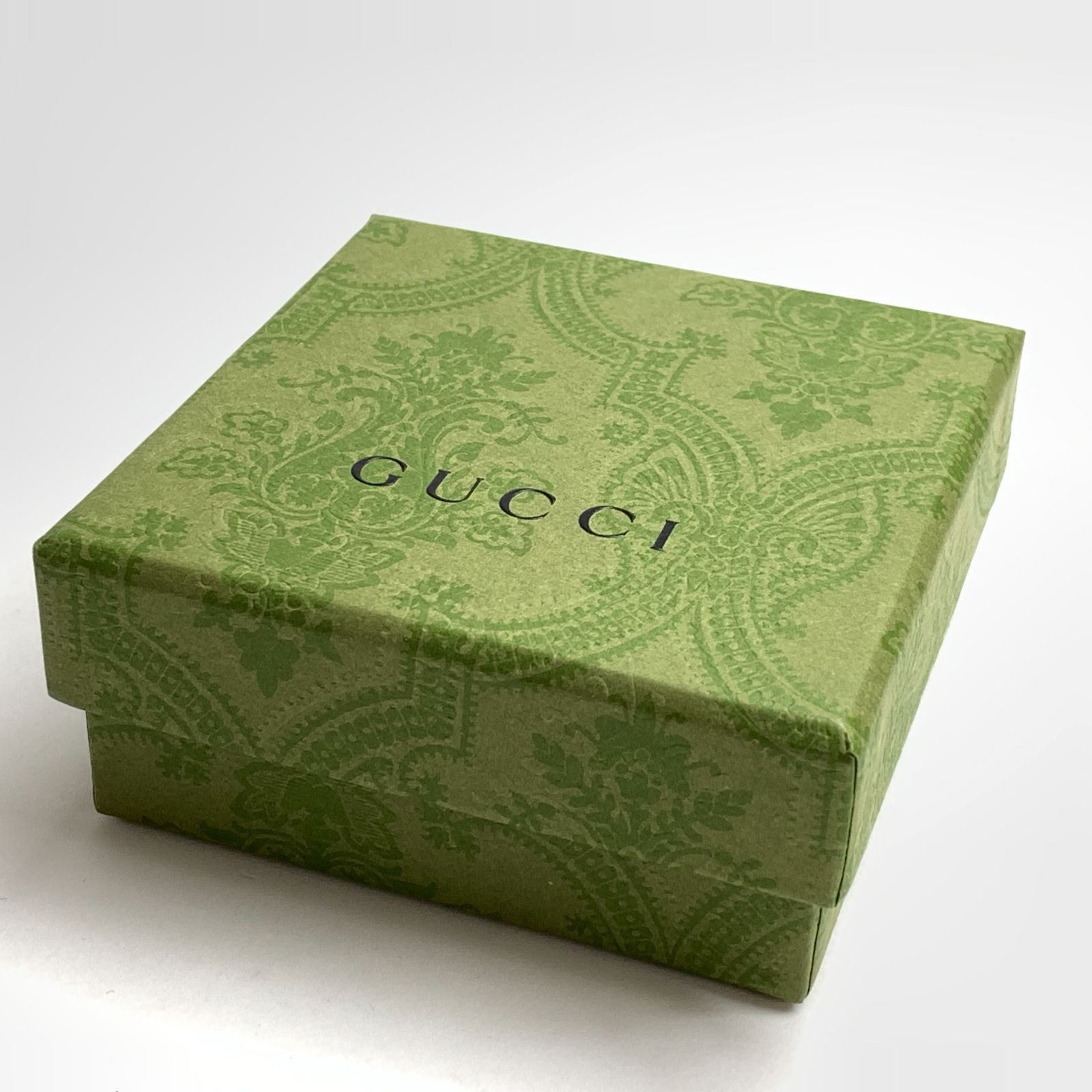 GUCCI シルバー チェーンリング ターコイズグリーンエナメルリング 17号 GUCCI グッチ インターロッキング ターコイズ エナメル リング