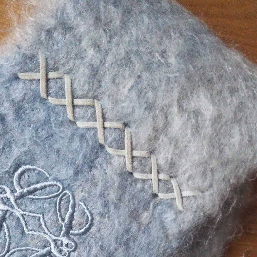 週末限定価格』ロエベマフラー LOEWE モヘアマフラー - メルカリ