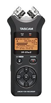 非常に良い TASCAM リニアPCMレコーダー 24bit|96kHz対応 ブラック DR-07MKII