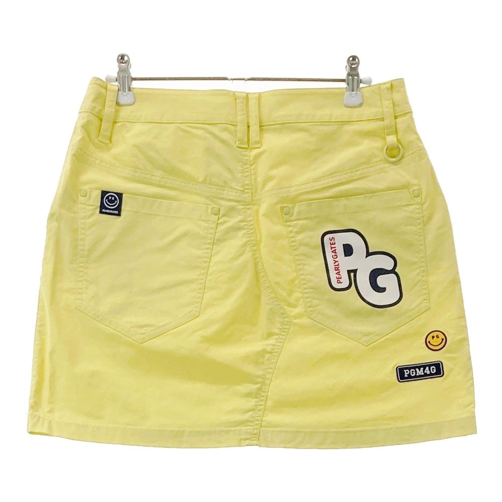 サイズ：1 PEARLY GATES パーリーゲイツ スカート ニコちゃん イエロー