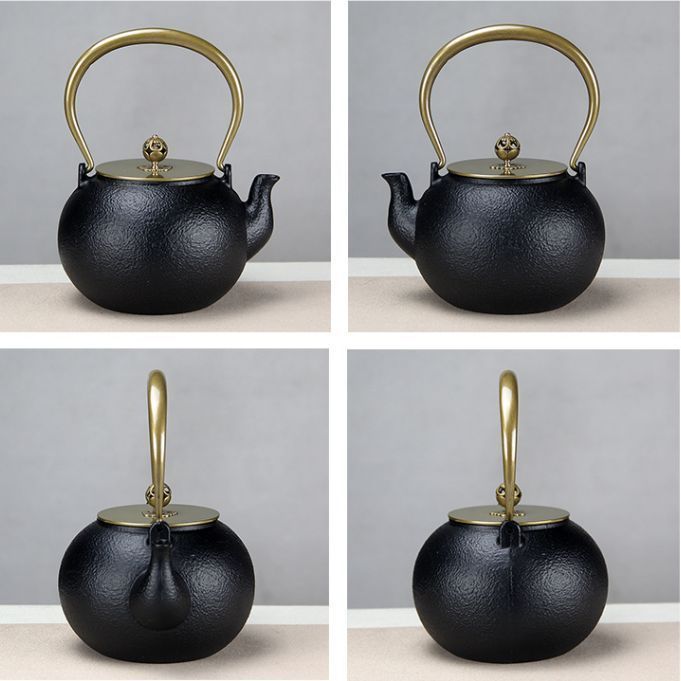 1200ml 鉄瓶 鋳鉄ケトル 直火可 南部鉄器 やかん 鉄分補給 鉄器 鋳物 茶道道具 茶こし付き