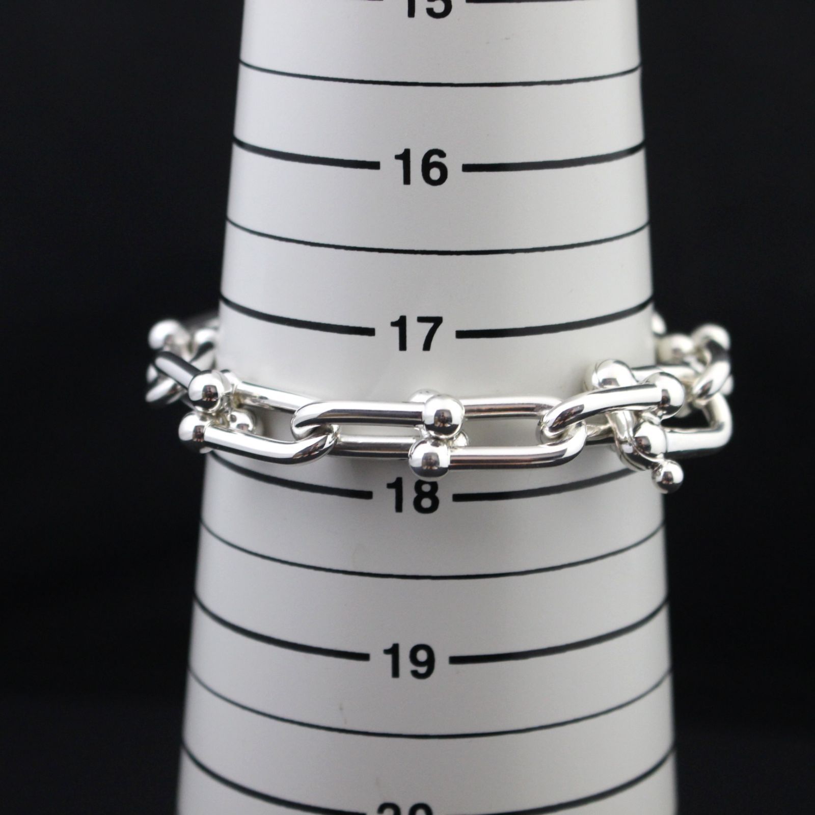 正規品】 ティファニー マイクロ リンク ブレスレット Ag925 Large