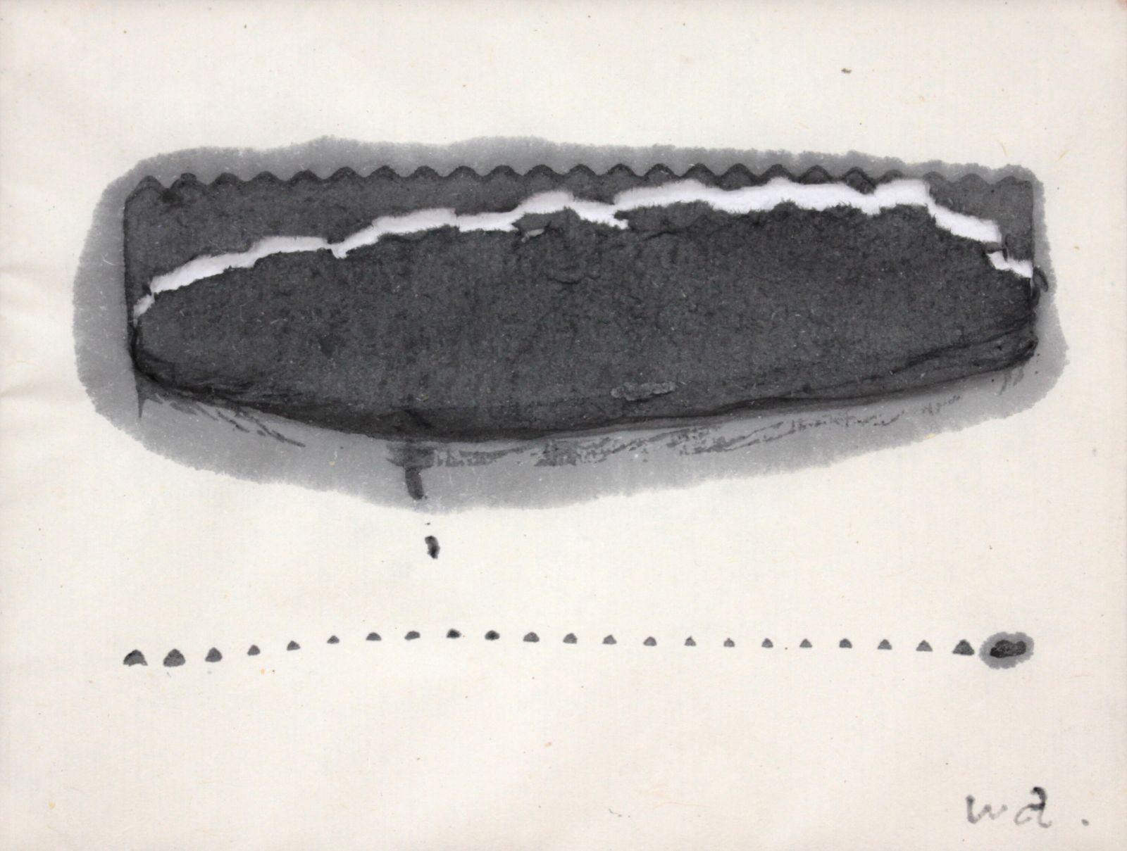津高和一 水墨画『無題』【真作保証】 絵画 津高和一 『無題』 水墨画 - 北海道画廊