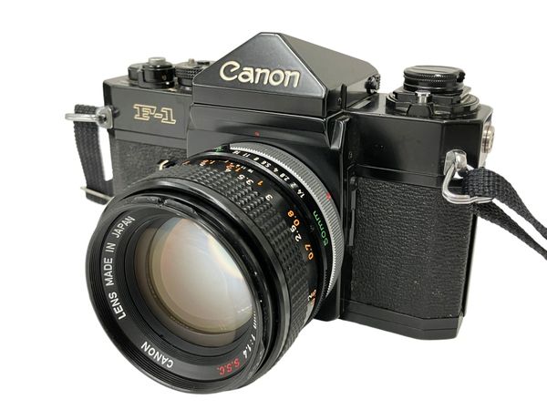 動作保証】Canon F-1 フィルムカメラ FD 50mm F1.4 S.S.C レンズ 中古 