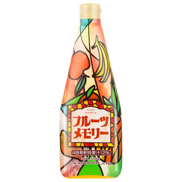ジーエスフード GS フルーツメモリー 500g×12本入× 2ケース ｜ 果汁飲料 希釈用 割り剤 果粒入りミックスジュース