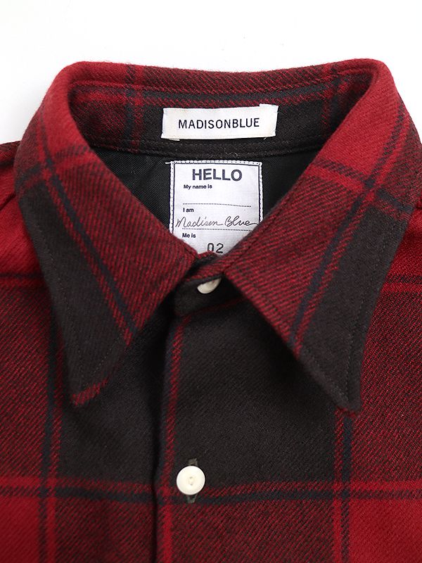 MADISONBLUE レッド・ブラックチェックシャツ MADISONBLUE レッド・ブラックチェックシャツ