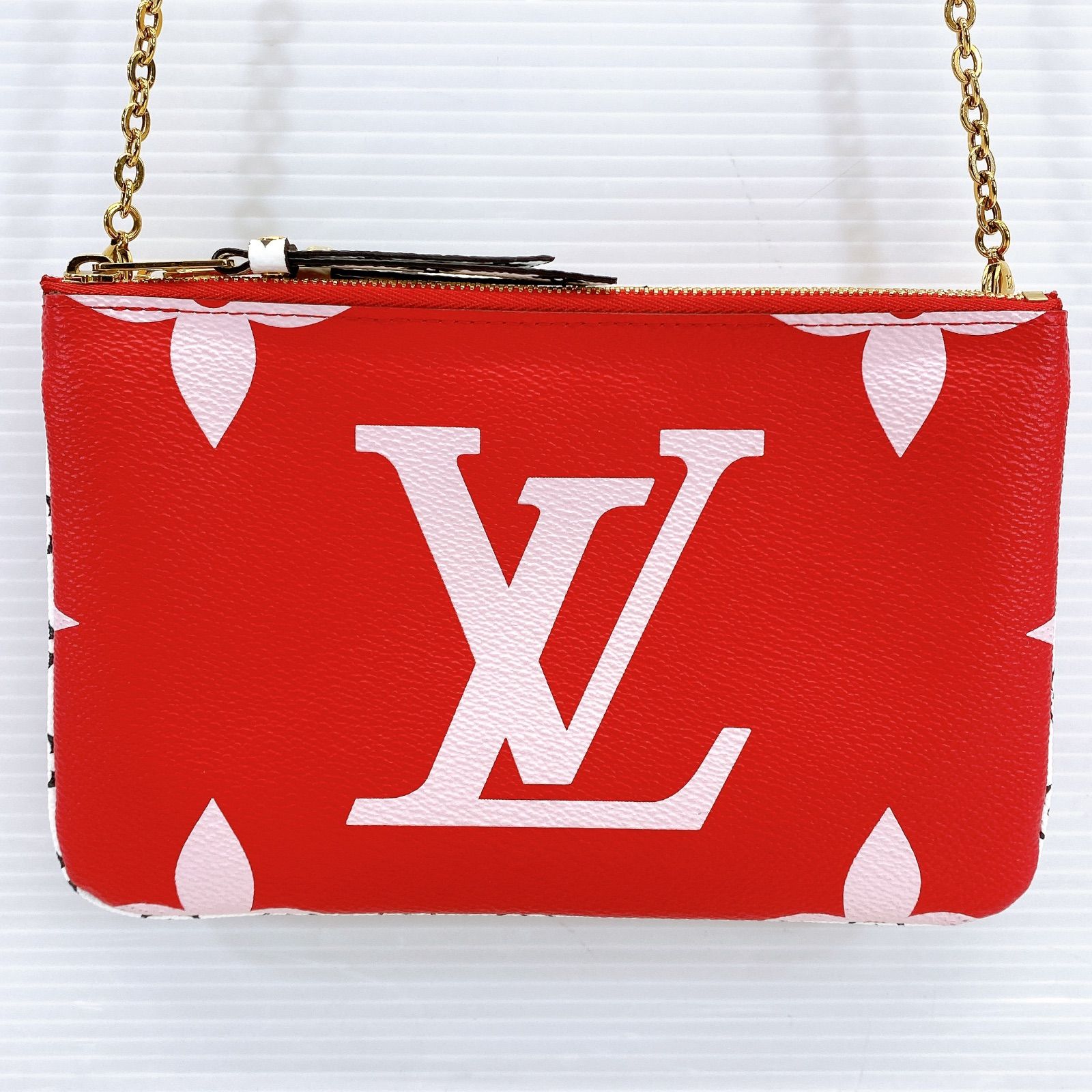 ルイヴィトン ジャイアント ドゥーブル ジップ M67561 ショルダーバッグ □【良品】LOUIS VUITTON ルイヴィトン ポシェット ドゥーブル