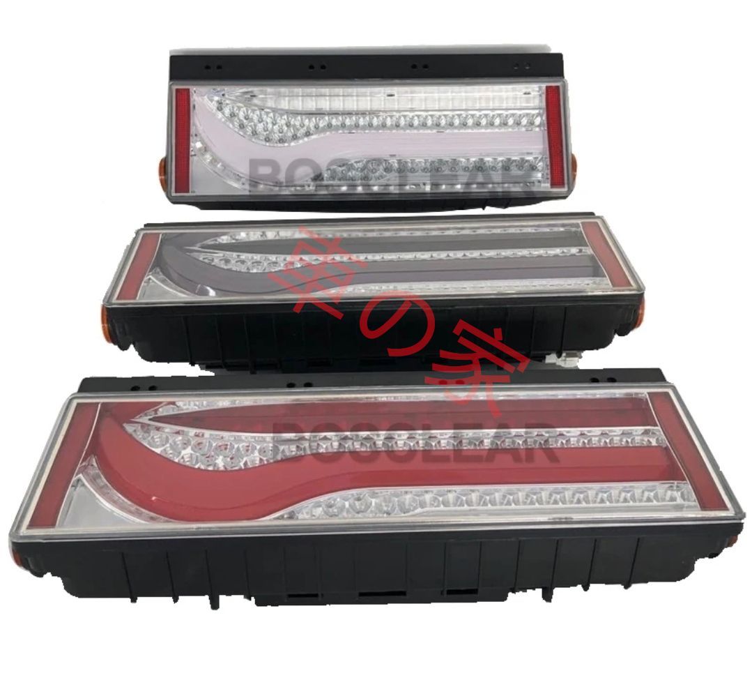 歌舞伎テールランプ 3連テールライト 千本桜型 トラック コンビネーション LEDテールランプ シーケンシャルセット 左右 品質良好