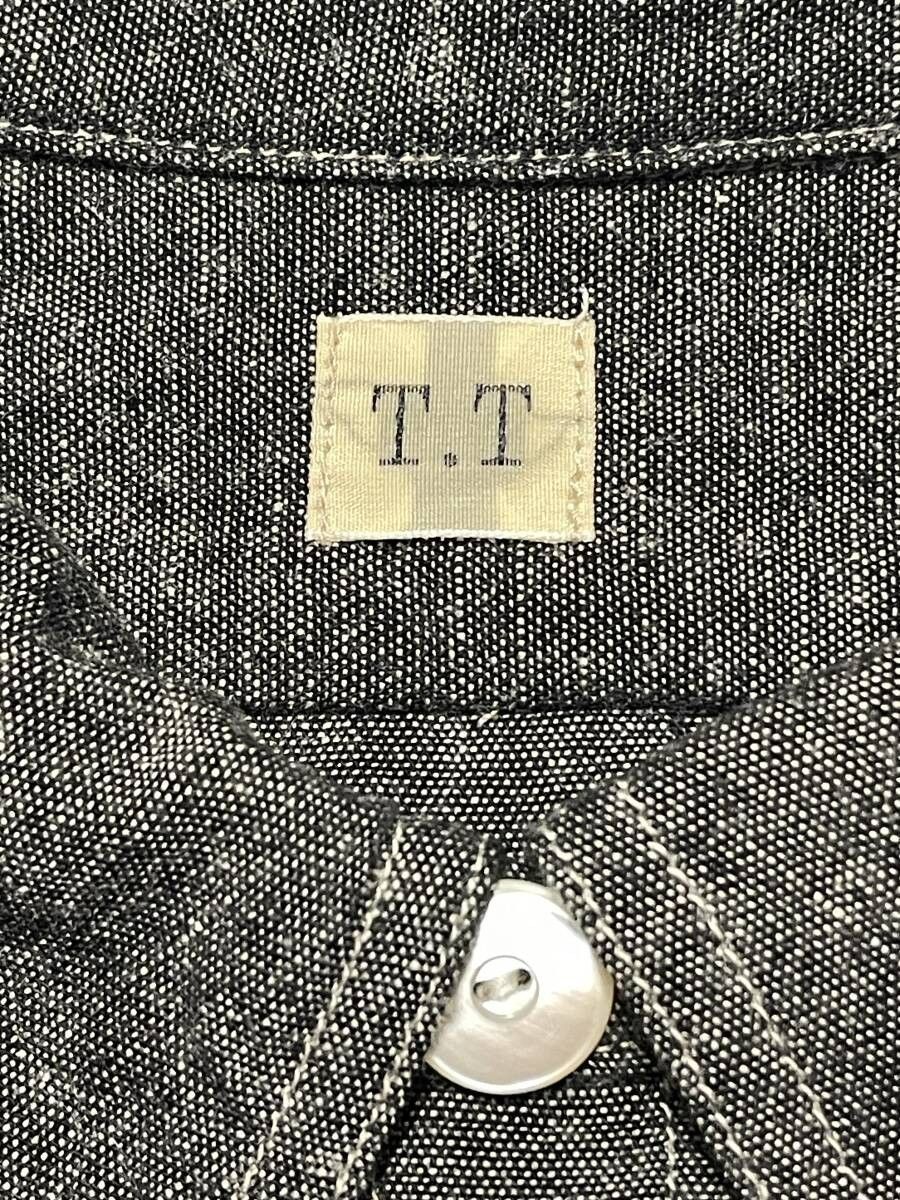 未使用品 14 T.T TAIGA TAKAHASHI NARROW COLLAR SHIRT LOT. 106