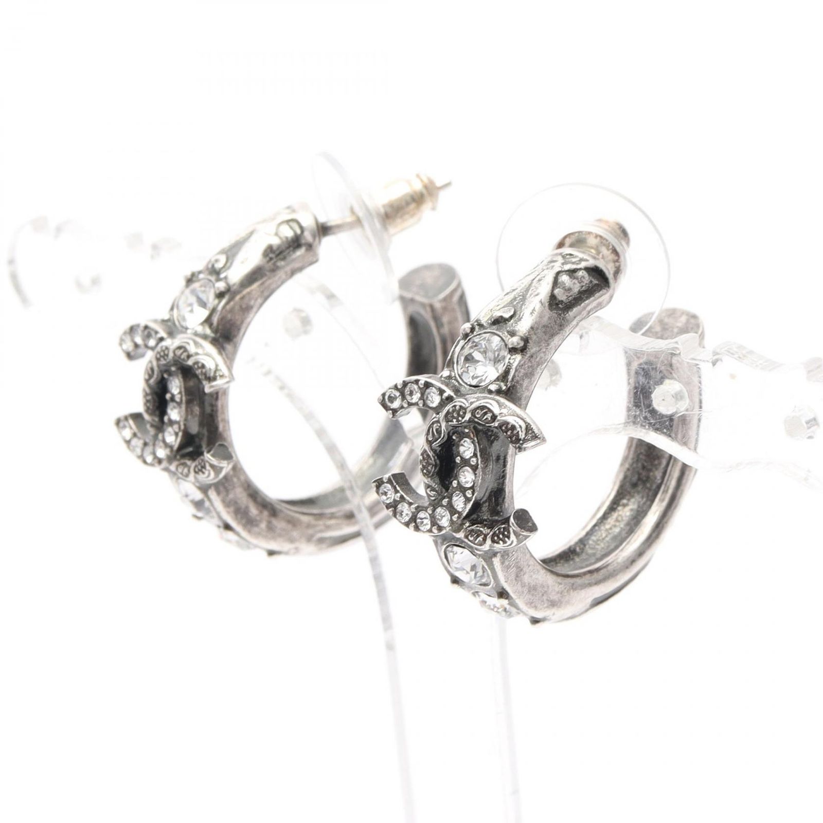 シャネル CHANEL ピアス ココマーク シルバー ステンレススチール ココ