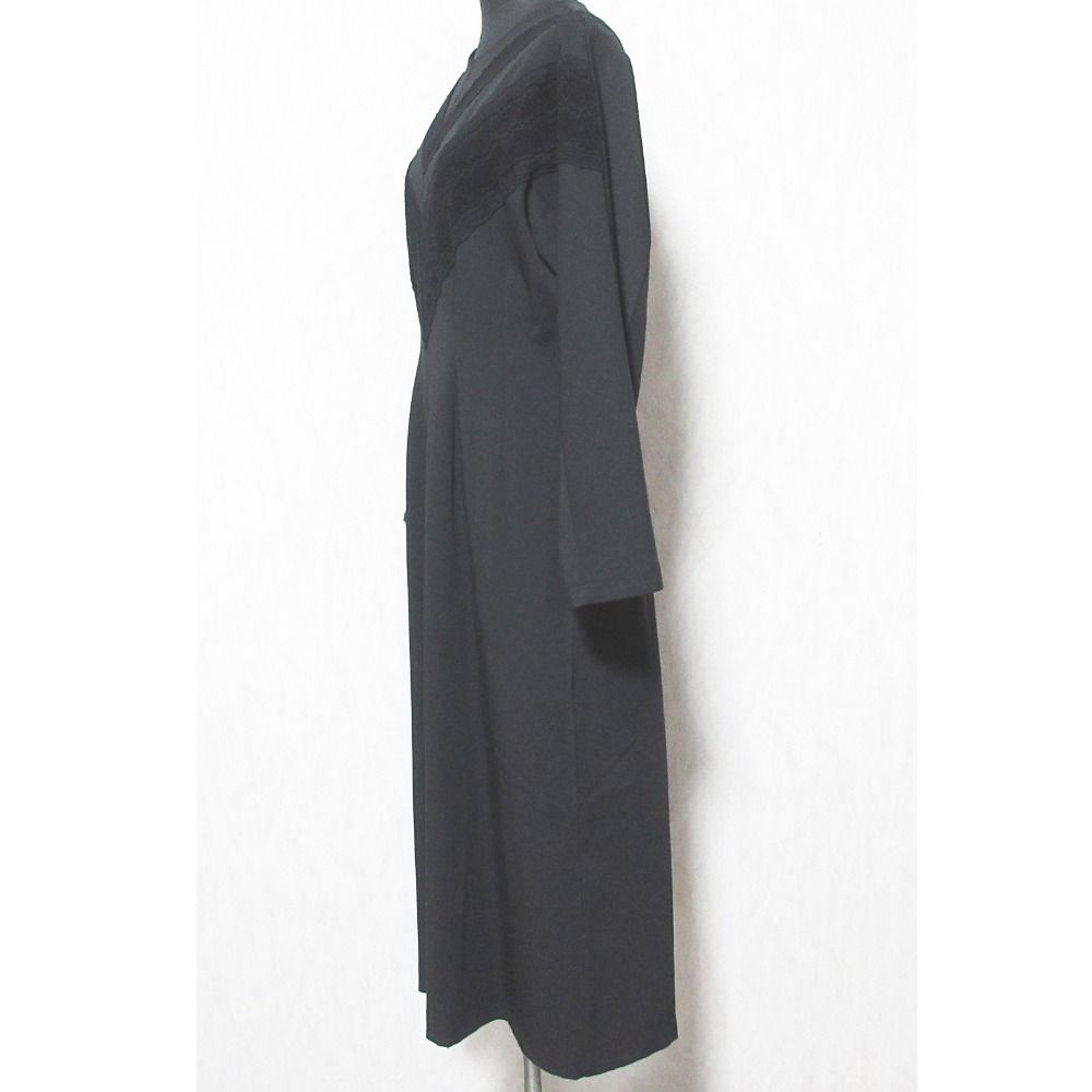 美品 LE CIEL BLEU ルシェルブルー V-line Lace Dress レース 切替 