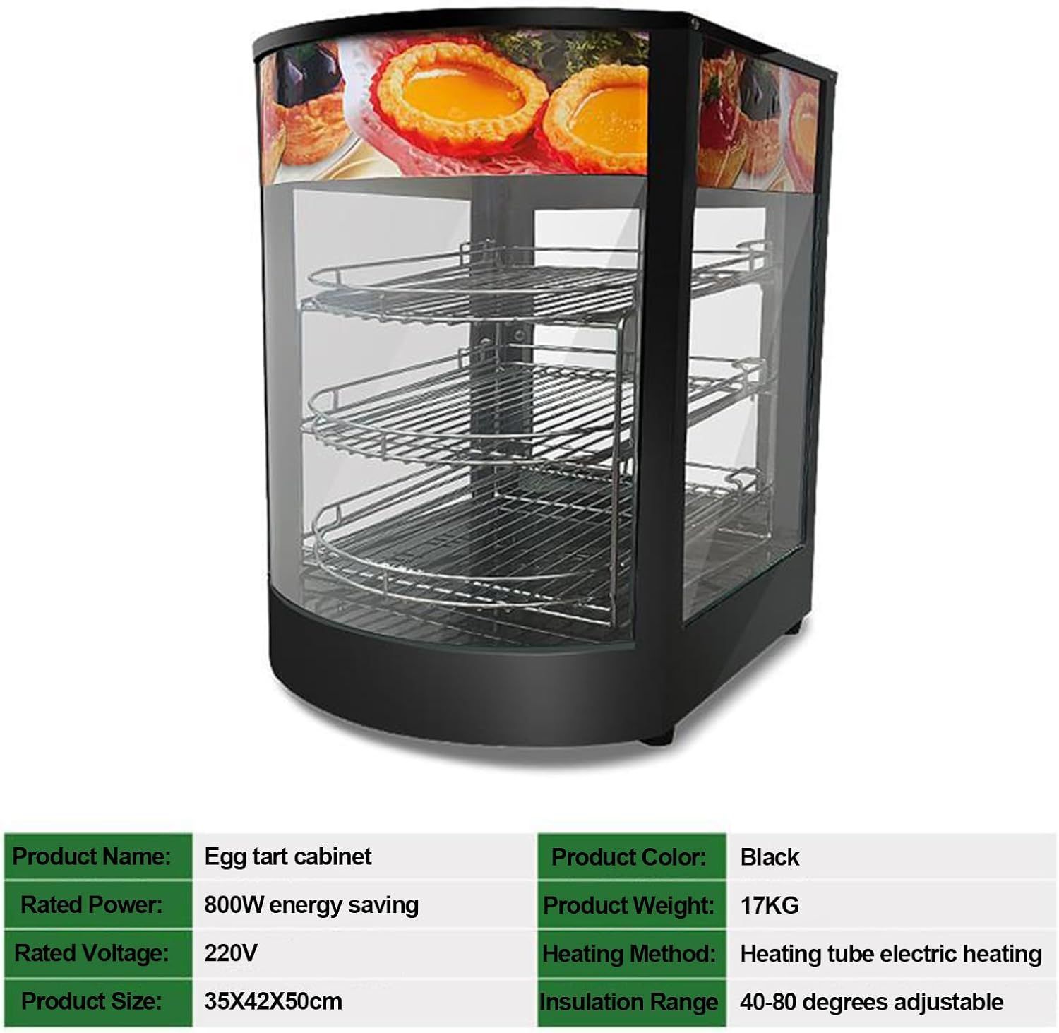 業務用フードウォーマー 電気カウンタートップ食品ディスプレイケース