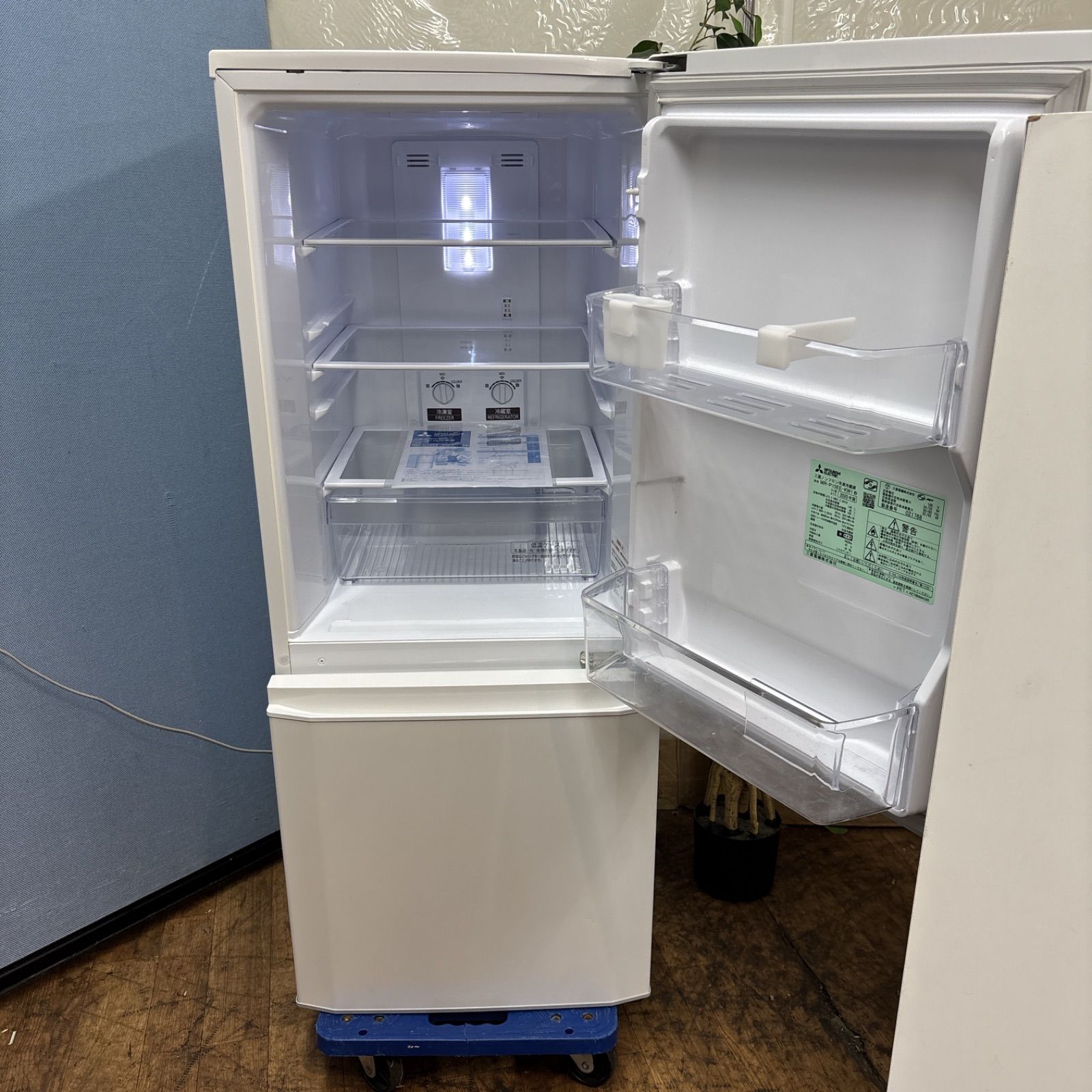 I655 名古屋市近郊配送設置無料 MITSUBISHI 冷蔵庫 146L 動作 済 クリーニング済 WWW_KANDAIZUMI_COM