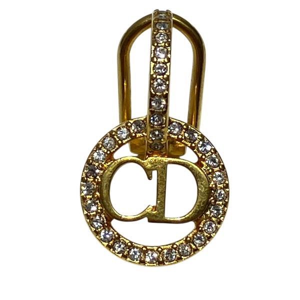 クリスチャンディオール Dior CDロゴ 片側のみ ラインストーン ブランド小物 イヤリング レディース
