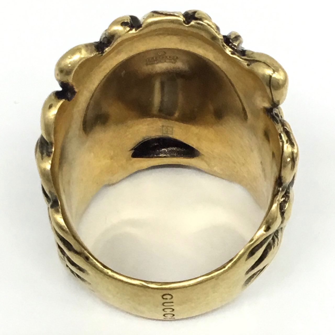 GUCCI ライオンヘッドリング（未使用品）10号 GUCCI（グッチ） ライオンヘッド リング 指輪 10号 18金 K18イエロー