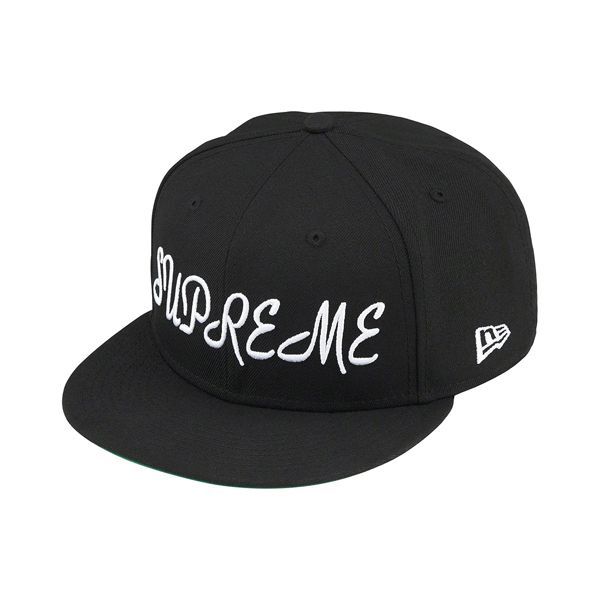 23SS Supreme Script New Era Black 7 1/2 (59.6cm) ( シュプリーム