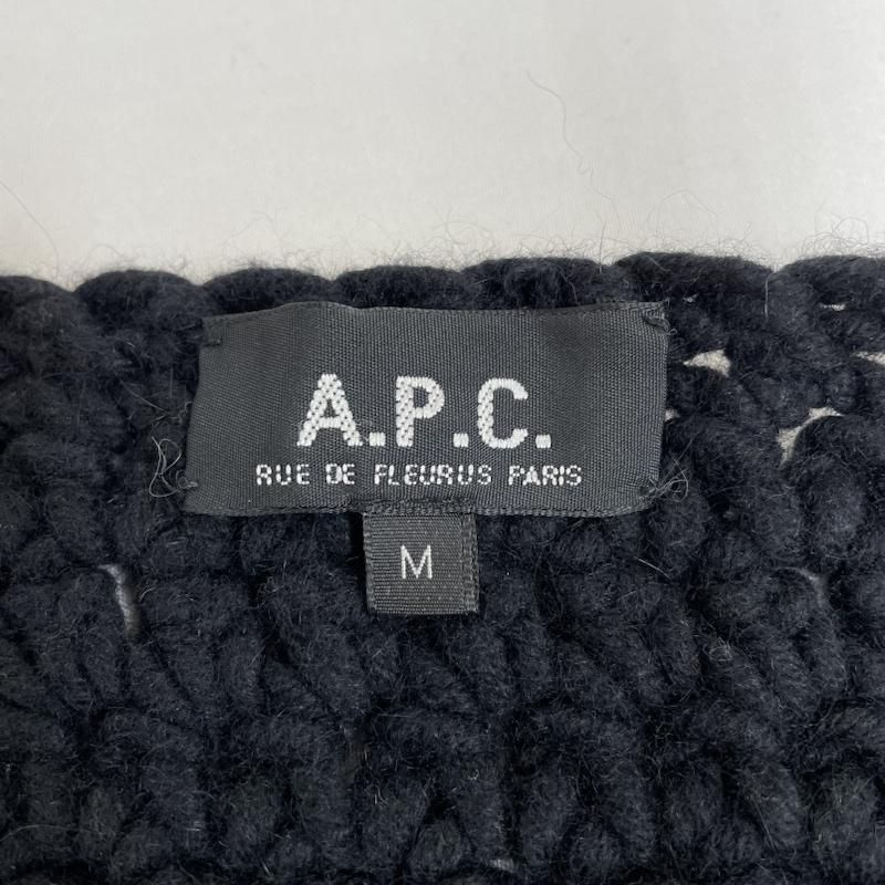 A.P.C. ニット ベスト 厚手 ウール 前開き ジレ セーター - メルカリShops