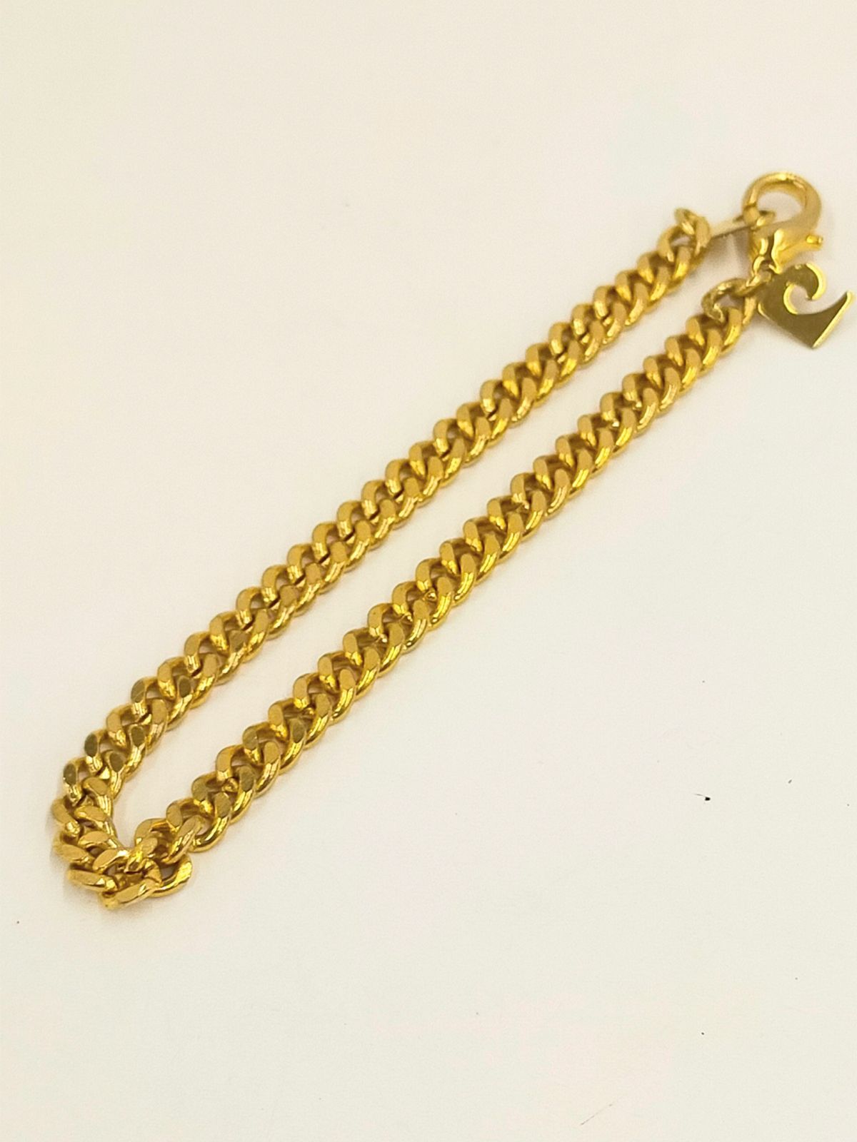 ピエール・カルダン/pierre cardin ゴールドカラー ブレスレット　ビンテージ　中古美品  2DC 喜平デザイン