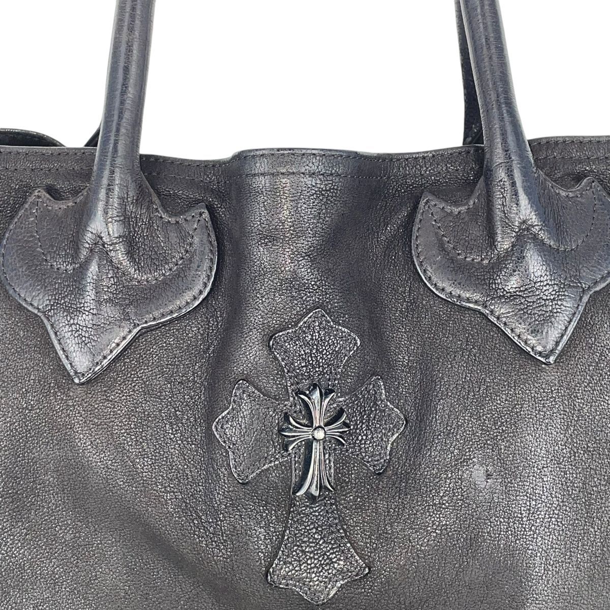 中古】 CHROME HEARTS クロムハーツ FSトート スモールCHクロス 