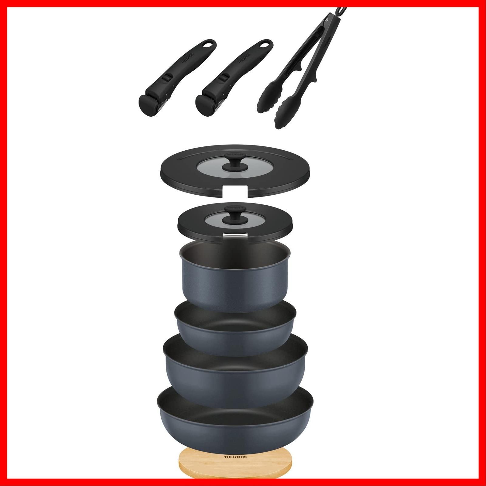 サーモス取っ手のとれるフライパン10点セットAA KSA-10A