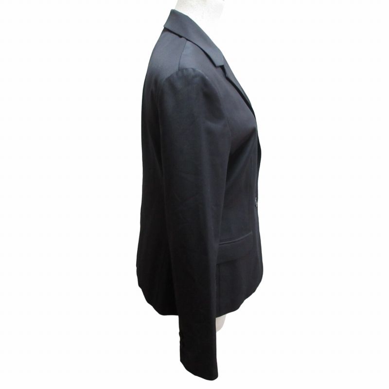 【美品】PLST ネイビー スーツセットアップ　ストレッチ素材　サイズＬ 美品】PLST ネイビー スーツセットアップストレッチ素材サイズL