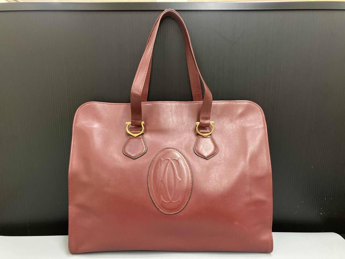 激レア 美品 Cartier カルティエ マストライン トートバッグ 大容量 美品 A4◎】カルティエ トートバッグ マストライン ビジネス 大