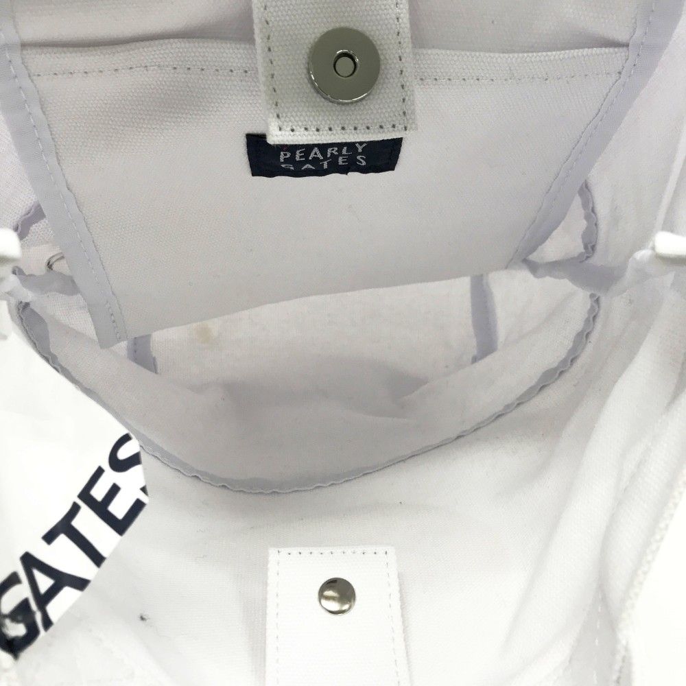 PEARLY GATES パーリーゲイツ 2024年モデル カートバッグ  ホワイト系  [240101444260] ゴルフウェア ストスト PEARLY GATES パーリーゲイツ 2024年モデル カートバッグ