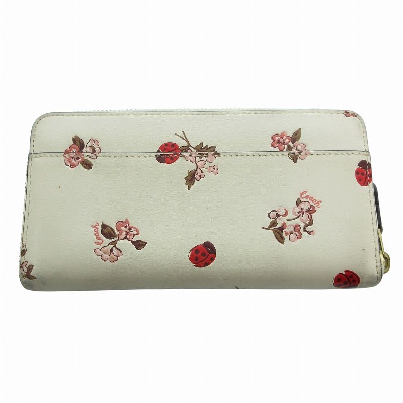 新品未使用】COACH コーチ☆二つ折り財布☆レディバグフローラル