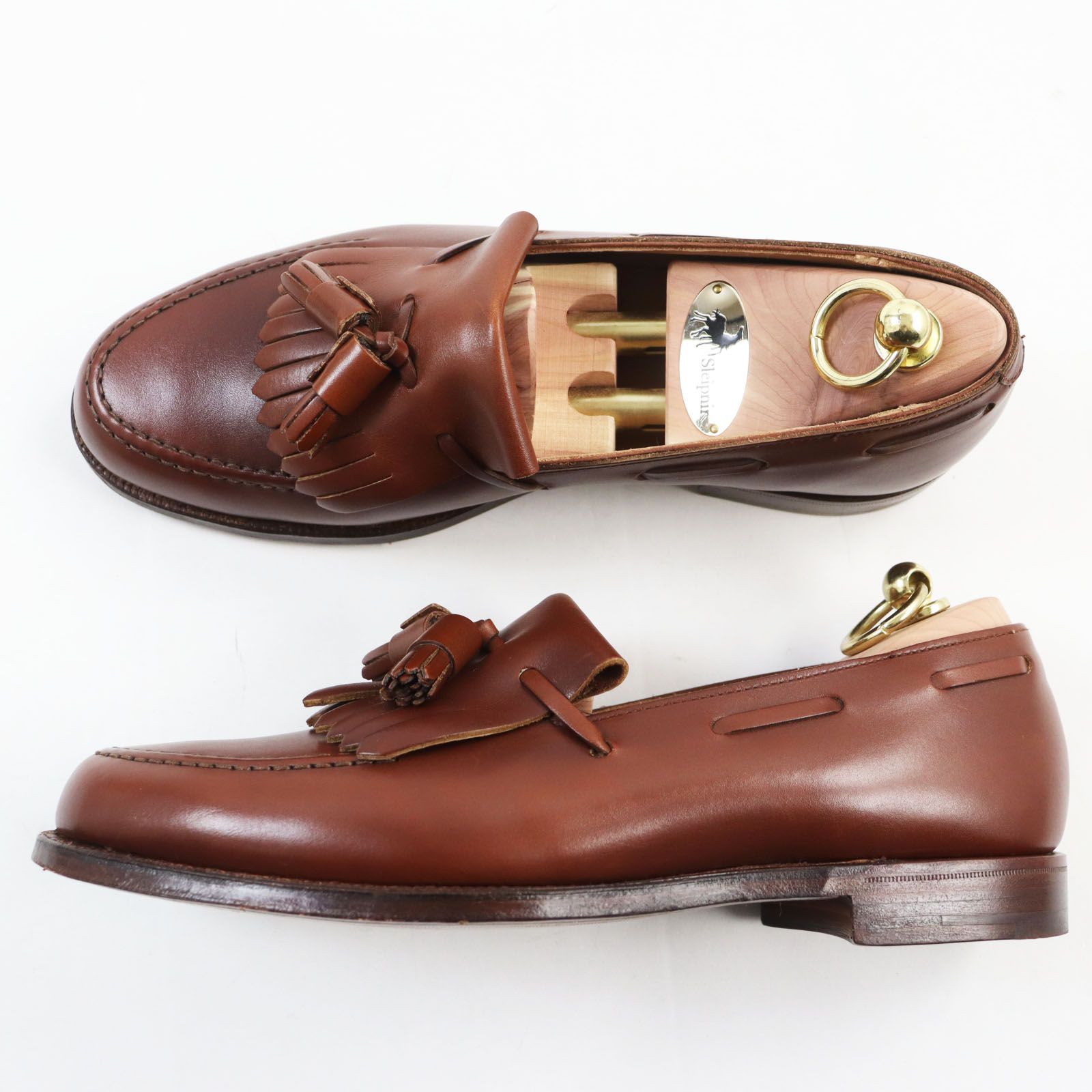 未使用品○CROCKETT&JONES クロケットアンドジョーンズ OVINGTON キルトタッセルローファー レザーシューズ 6.5 イングランド製  メンズ - メルカリ