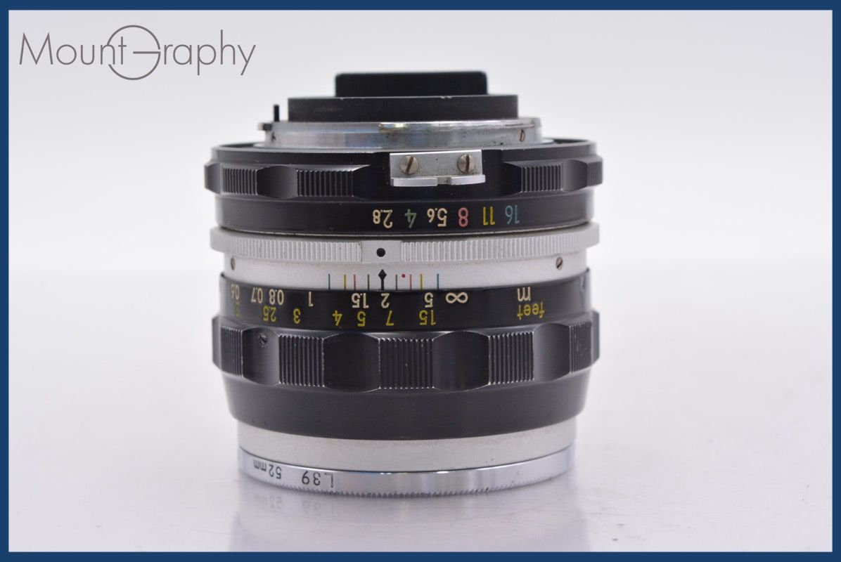 ニコン Nikon NIKKOR-S Auto 35mm F2.8 非Ai 前後キャップ-レンズフィルター付 完動 同梱可 mj5179