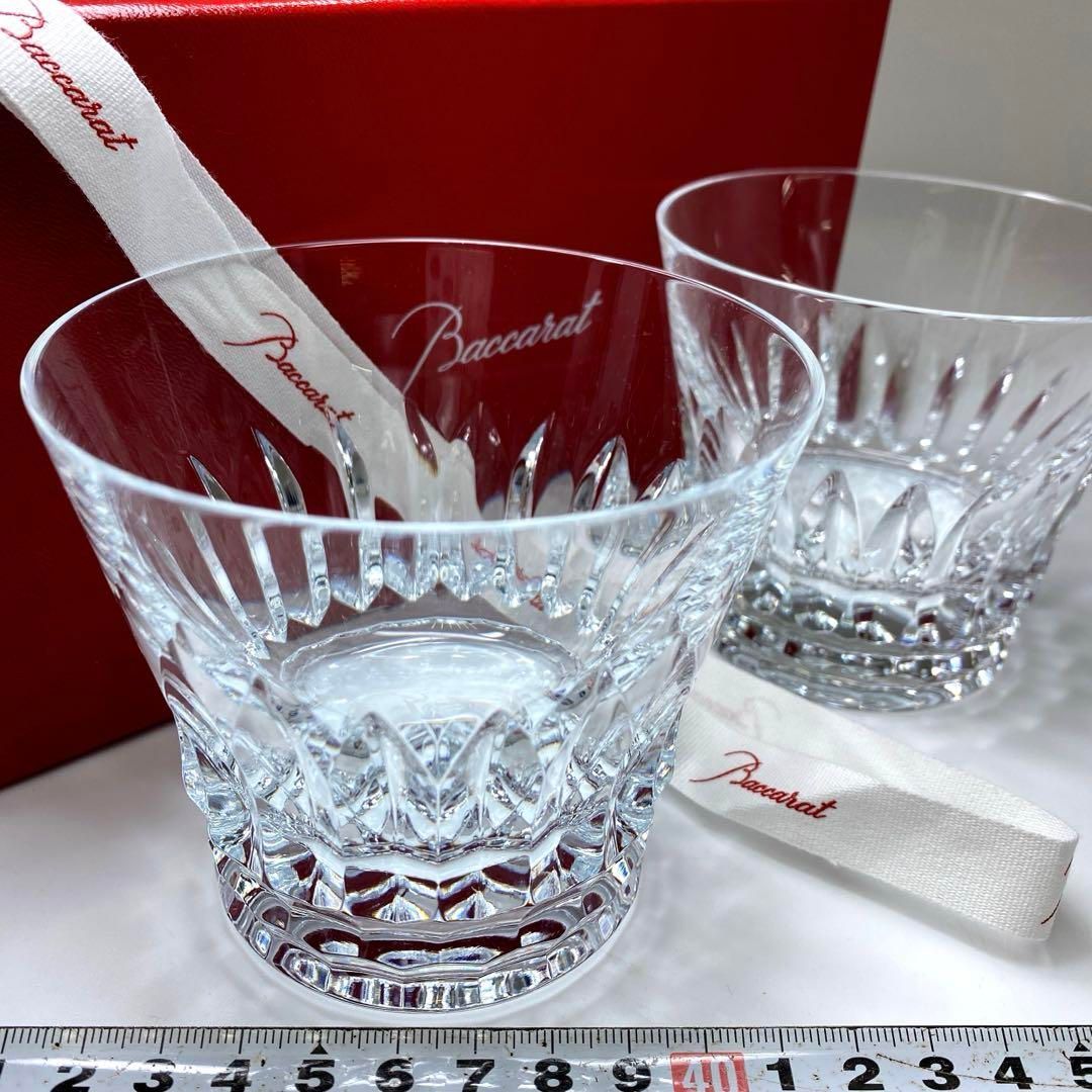 洋3 バカラ ティアラタンブラー一対 共箱 口径9.5㎝ 東Y6-1121