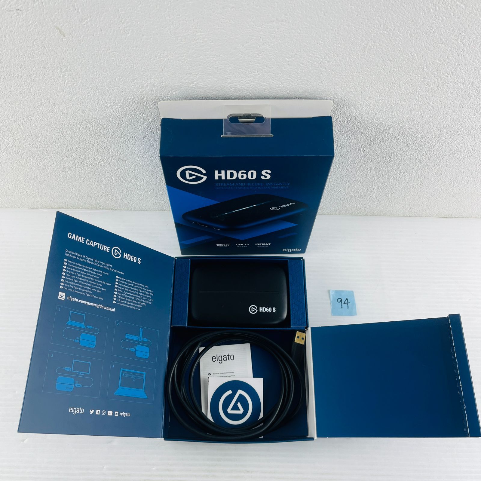 ◇94 【通電OK】外付け キャプチャカード elgato HD60 S ゲーム