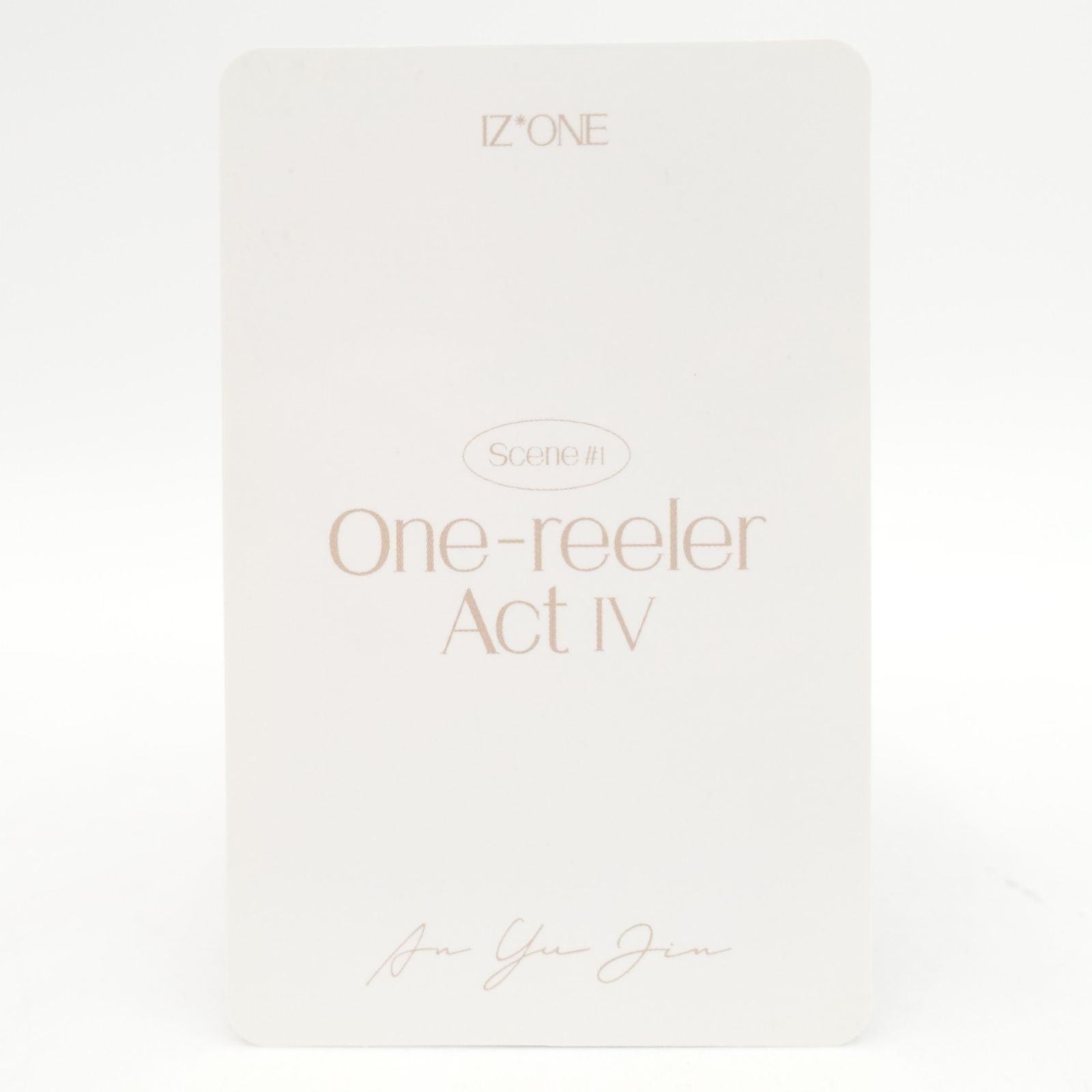 IZ*ONE ユジン One-reeler Act IV トレカ フォト カード YU JIN